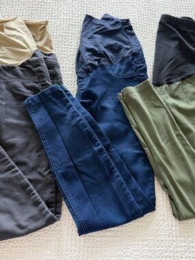 Indigo Blue Trio in Tan, Black, and Navy